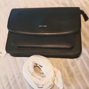 Black VEGAN leather PIXIE MOOD Cross Body Purse